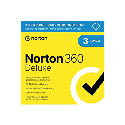 Norton 360 Deluxe, Antivirus Software – 3 Devices with Auto Renewal 2024