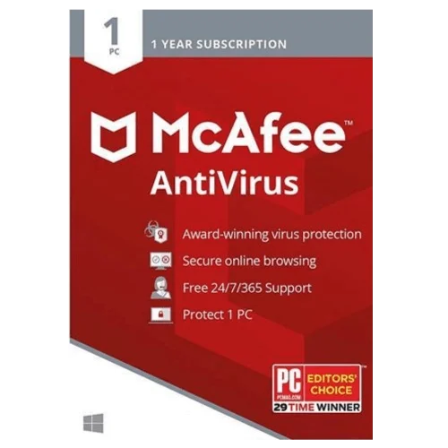 McAfee AntiVirus – 2-Year / 2-PC